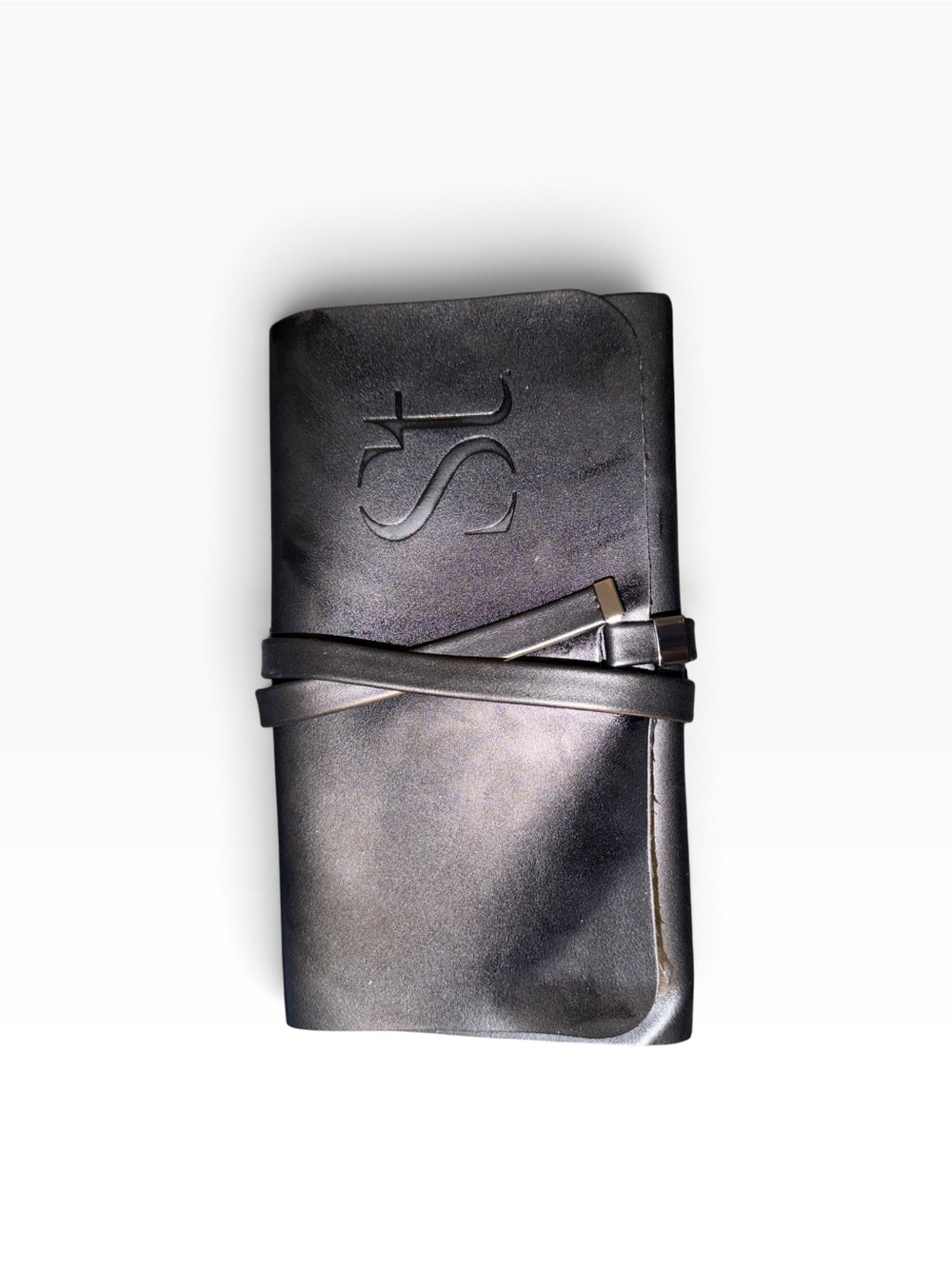 Seint Official Faux Leather Makeup Brush Holder Roll Case Onyx Black